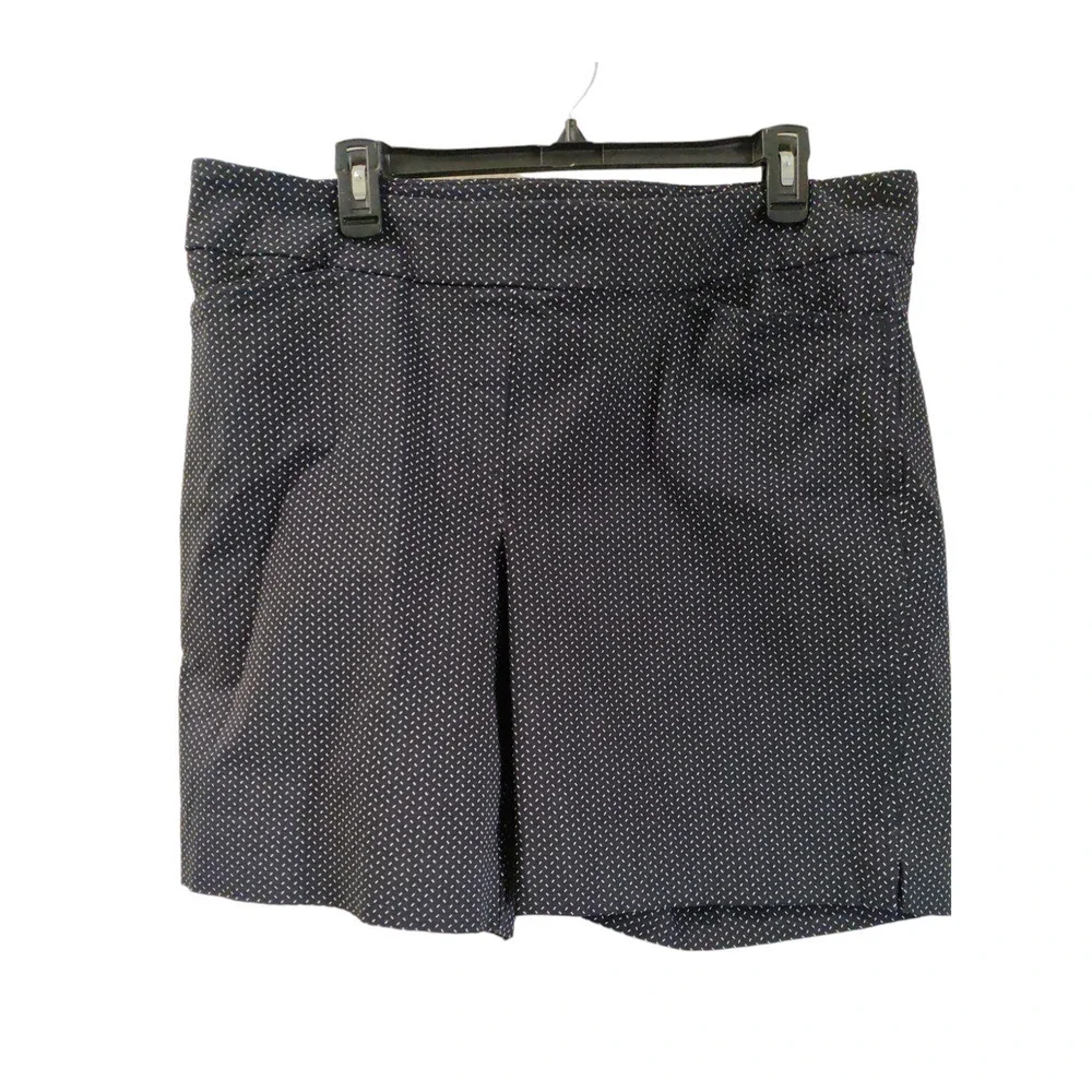 Hilary Radley Black/White Women's Pull-on Shorts Size XXL #1340 - Picture 1 of 5